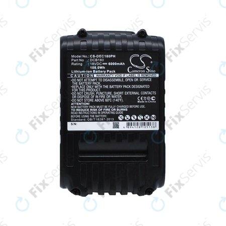 Dewalt CL-series, DC-series - Batéria DCB18x / DCB20x Li-Ion 6000mAh HQ