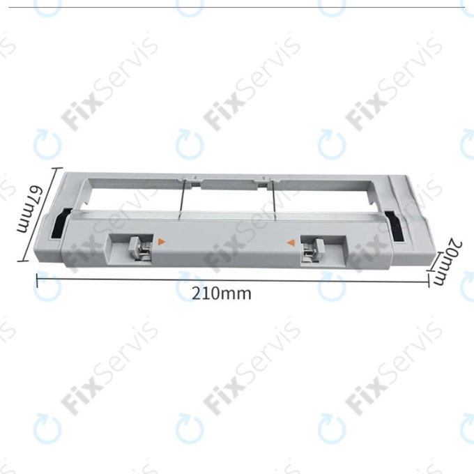 Xiaomi Mi Robot Vacuum Mop (Mijia 1C), 2 (Mijia 2C), 2 Pro+ (Mijia 1T) - Kryt Hlavnej Kefy (Strieborný)