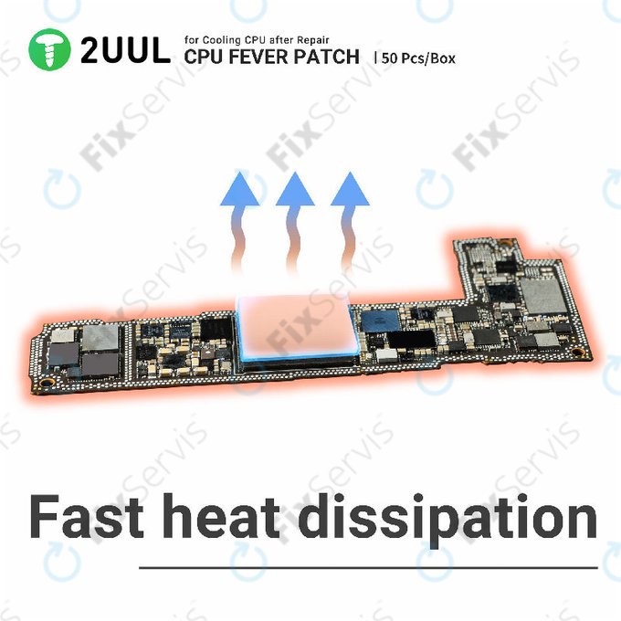 Teplovodivá podložka pre CPU, 2UUL SC09, 17x15x1.5mm