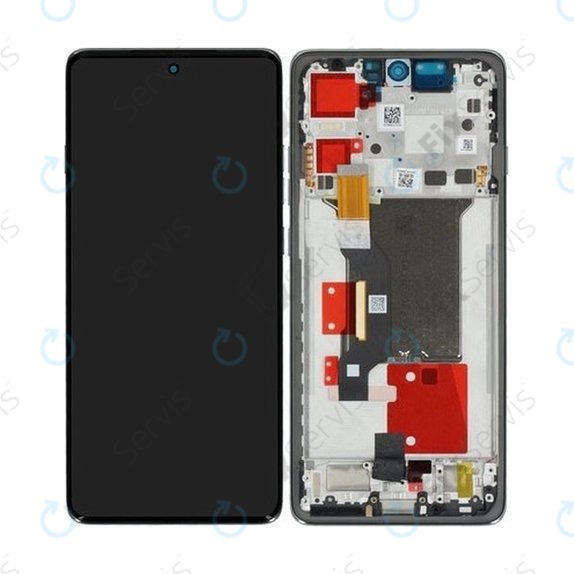 Motorola Edge 60 Pro - LCD Displej + Dotykové Sklo + Rám (Shadow) OLED
