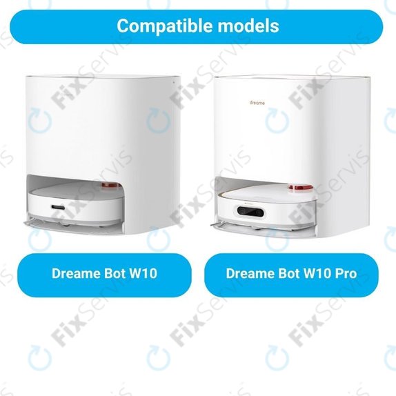 Sada náhradných dielov pre Xiaomi Dreame Bot W10, W10 Pro (2x Hlavné kefy, 4x Filtre, 4x Bočné kefy, 4x Mopovacie utierky)