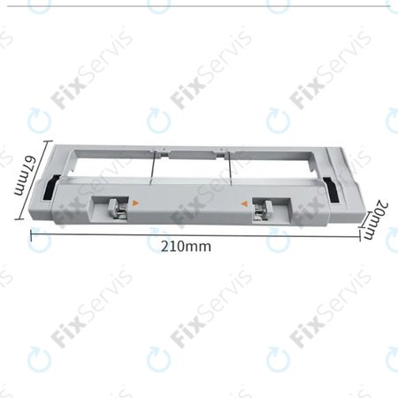 Xiaomi Mi Robot Vacuum Mop (Mijia 1C), 2 (Mijia 2C), 2 Pro+ (Mijia 1T) - Kryt Hlavnej Kefy (Strieborný)