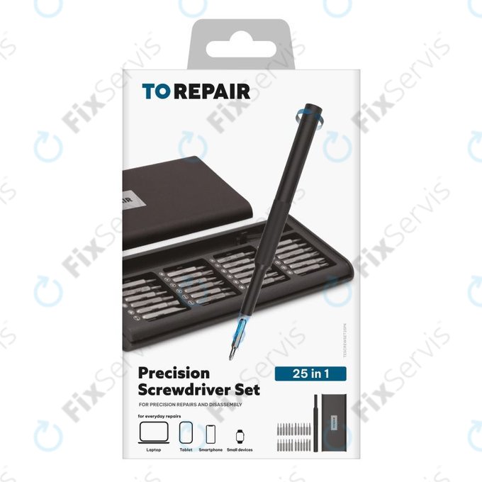 SBS - Presná sada skrutkovačov s magnetickou rukoväťou 25v1