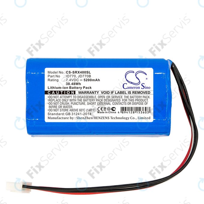Batéria pre Sony Srs-Xb40, Srs-Xb41, 5200mAh, Li-Ion, 7.4V, ID770, HQ