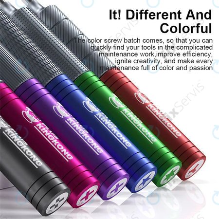 Mechanic KING KONG+ - Set skrutkovačov Torx, Tri-point, Cross - 6ks