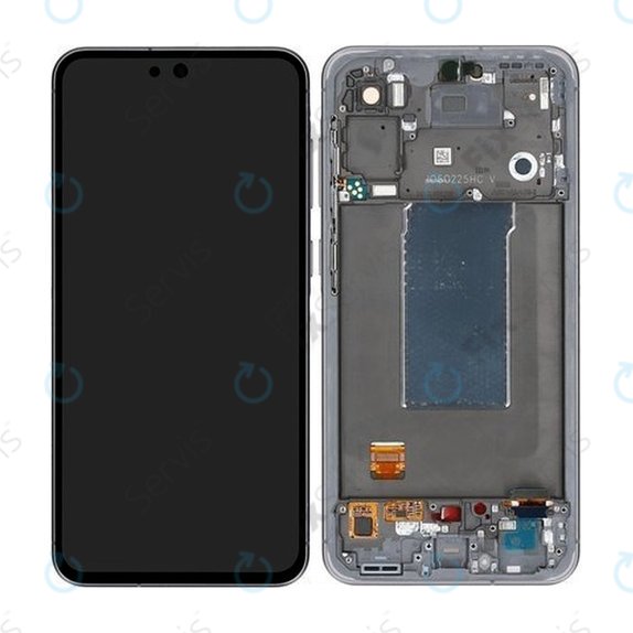 Samsung Galaxy A56 A566E - LCD Displej + Dotykové Sklo + Rám (Awesome Graphite) OLED