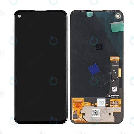 Google Pixel 4a 4G - LCD Displej + Dotykové Sklo - G949-00007-01 Genuine Service Pack