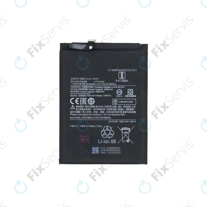 Xiaomi Redmi Note 9T 5G - Batéria BM54 5000mAh
