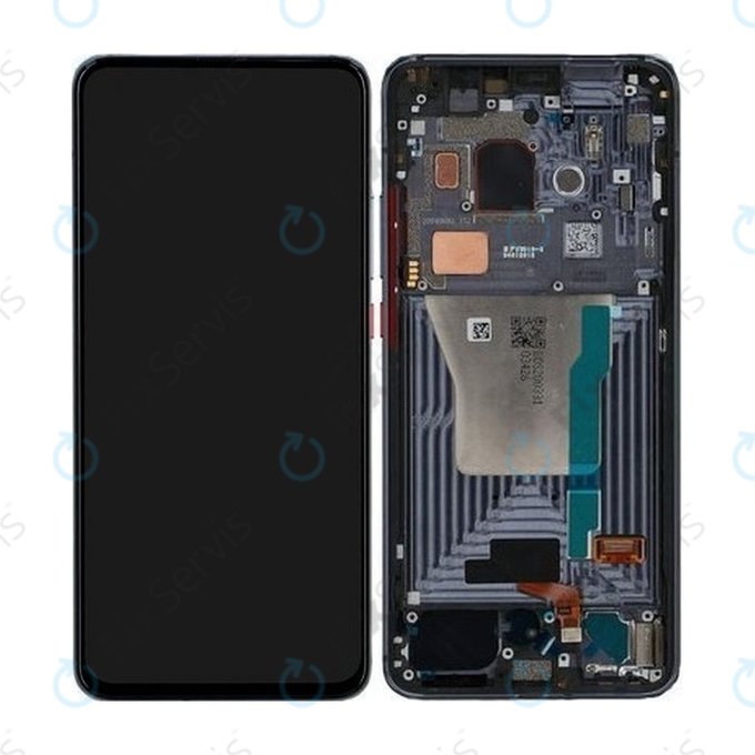 Xiaomi Pocophone F2 Pro - LCD Displej + Dotykové Sklo + Rám (Cyber Grey) - 56000G0J1100 Genuine Service Pack