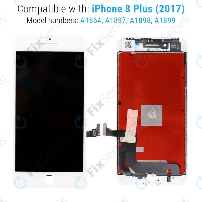 Apple iPhone 8 Plus - LCD Displej + Dotykové Sklo + Rám (White) Refurbished PRO