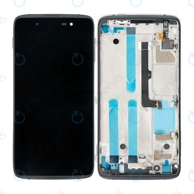 Blackberry DTEK50 - LCD Displej + Dotykové Sklo + Rám (Black) TFT