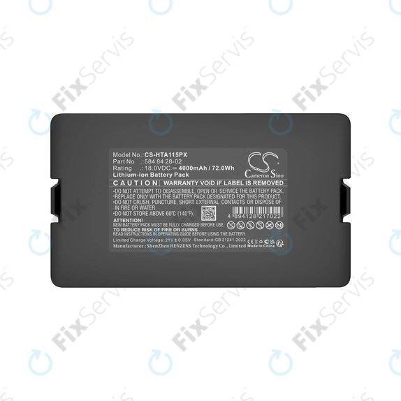 Batéria pre Flymo Easilife 200, Gardena Automower 310, Husqvarna Automower 315X, 4000mAh, Li-Ion, 18.0V, 584 84 28-02, HQ