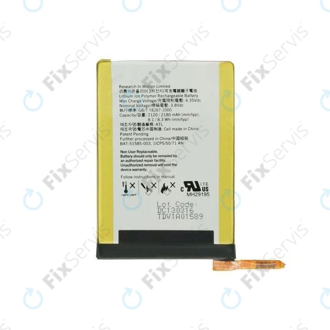 Blackberry Q5 - Batéria BAT-51585-003 2180mAh