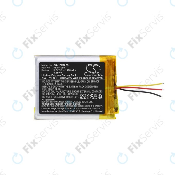 Batéria pre HyperX Cloud Flight, Cloud Alpha, 1500mAh, Li-Pol, 3.7V, PL644050, HQ