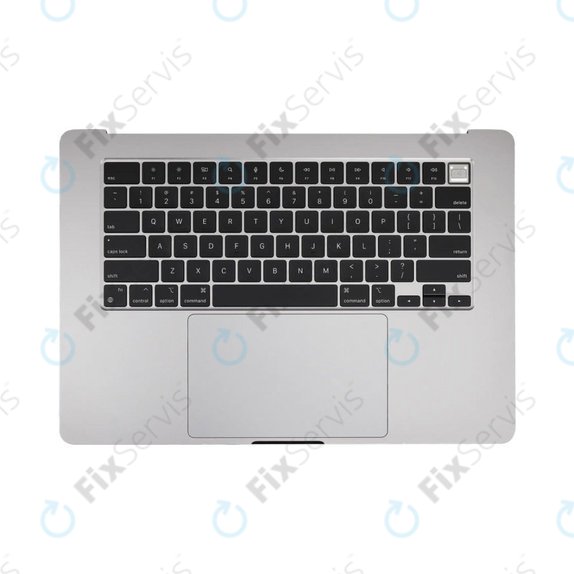 Horný rám klávesnice pre MacBook Air 15", A3114 (2024), s klávesnicou US a batériou, Space Gray, 661-40266, Genuine Apple
