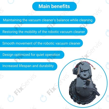 Ecovacs Deebot N-series, T-series, Ozmo-series - Koleso s Motorom (Ľavé)