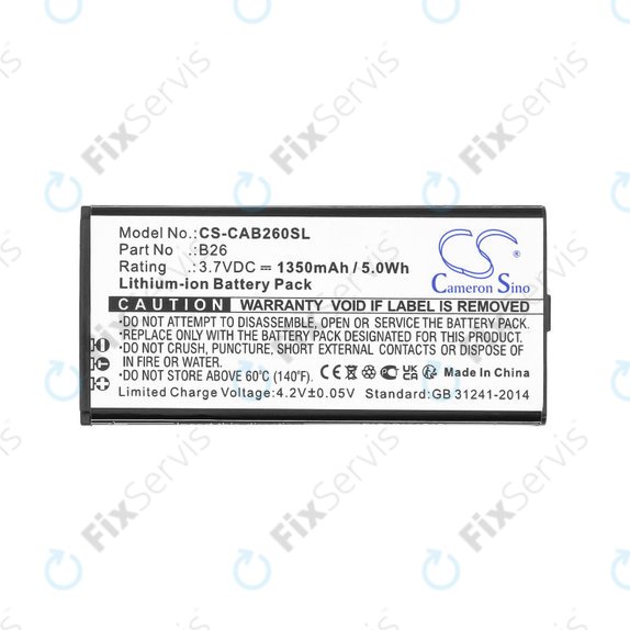 Batéria pre Cat B26, 1350mAh, Li-Ion, 3.7V, B26, HQ