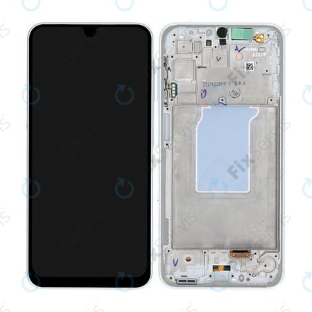 Samsung Galaxy A26 A266E - LCD Displej + Dotykové Sklo + Rám (White) - GH82-37049B Genuine Service Pack