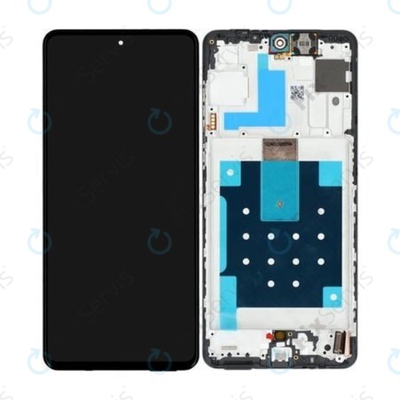 Samsung Galaxy M55 M556B - LCD Displej + Dotykové Sklo + Rám (Black) - GH81-25791A Genuine Service Pack
