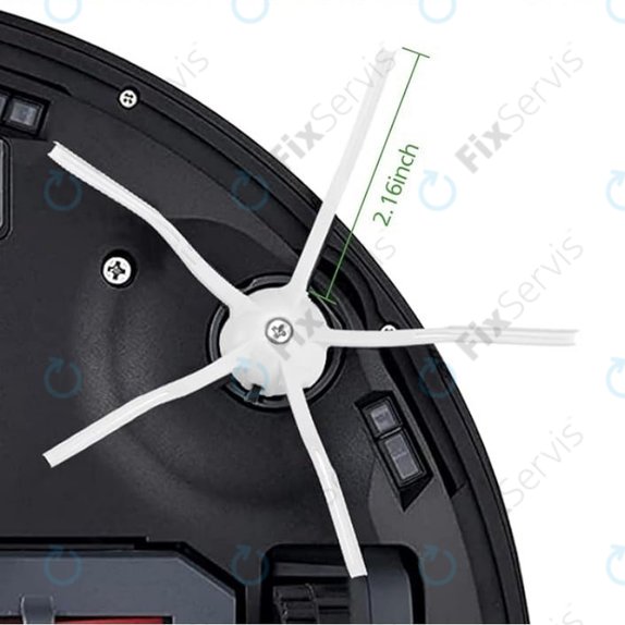 Sada náhradných dielov pre Xiaomi Roborock Q7+, Q7 Max, Q7 Max+ (2x Hlavná kefa, 4x Filter, 4x Bočná kefa - Biela)