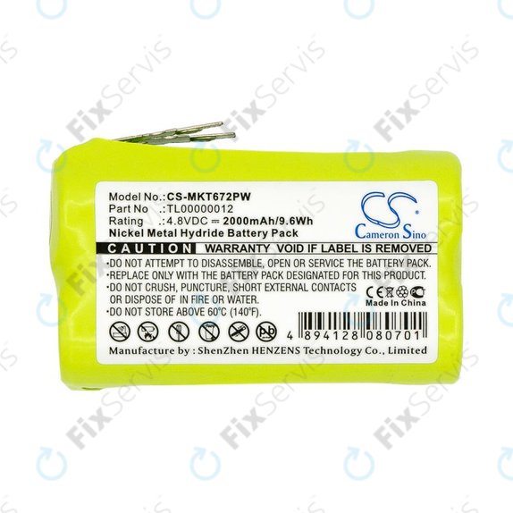 Batéria pre Makita 6722D, 6723DW, 2000mAh, Ni-MH, 4.8V, TL00000012, HQ