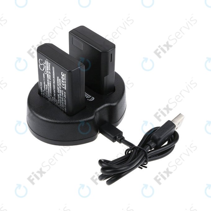 Batéria 2ks s nabíjačkou pre Nikon Coolpix P7000, P7700, D3100, D3200, D5100, 1030mAh, Li-Ion, 7.4V, EN-EL14, HQ