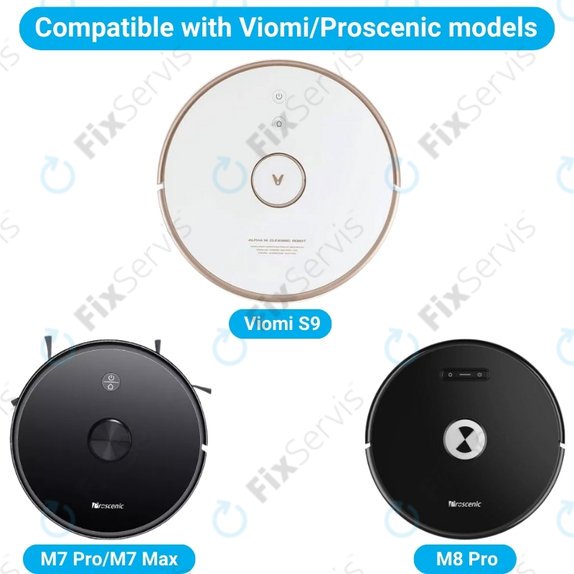 Xiaomi Viomi S9, Proscenic M7 Pro, M7 Max, M8 Pro - Hlavná Kefa