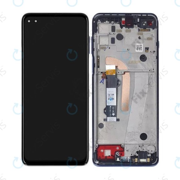 Motorola Moto G100 XT2125 - LCD Displej + Dotykové Sklo + Rám (Iridescent Ocean) TFT