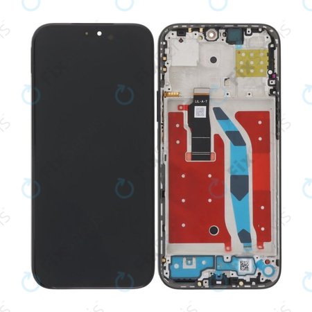 Honor 200 Lite - LCD Displej + Dotykové Sklo + Rám (Midnight Black) OLED