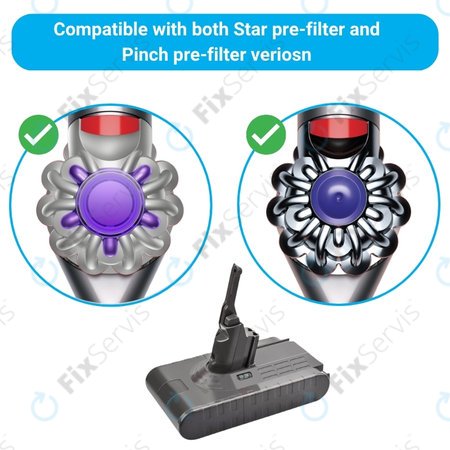 Dyson V8 - Batéria 215681, PM8-US-HFB1497A Li-Ion 21.6V 4000mAh