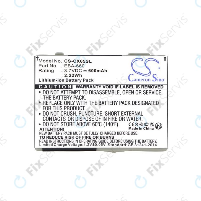 Batéria pre Siemens M8, A31, CS66, SS66, 600mAh, Li-Ion, 3.7V, EBA-660, HQ