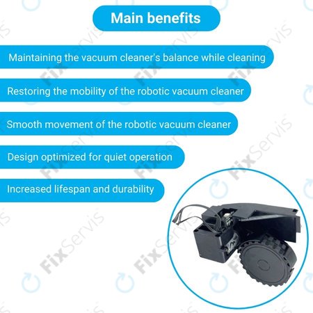 Roidmi EVE Plus - Koleso s Motorom (Ľavé) (Čierne)