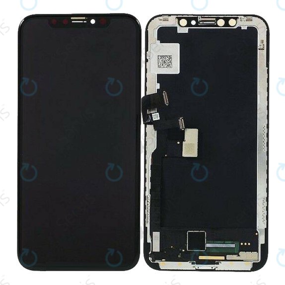 Displej Hard OLED pre iPhone XS Max, Dotykové sklo s rámom, FixPremium