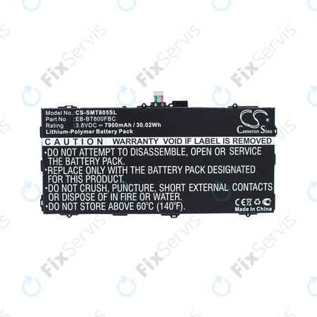 Batéria pre Samsung Galaxy Tab S 10.5, 7900mAh, Li-Pol, 3.8V, EB-BT800FBC, HQ