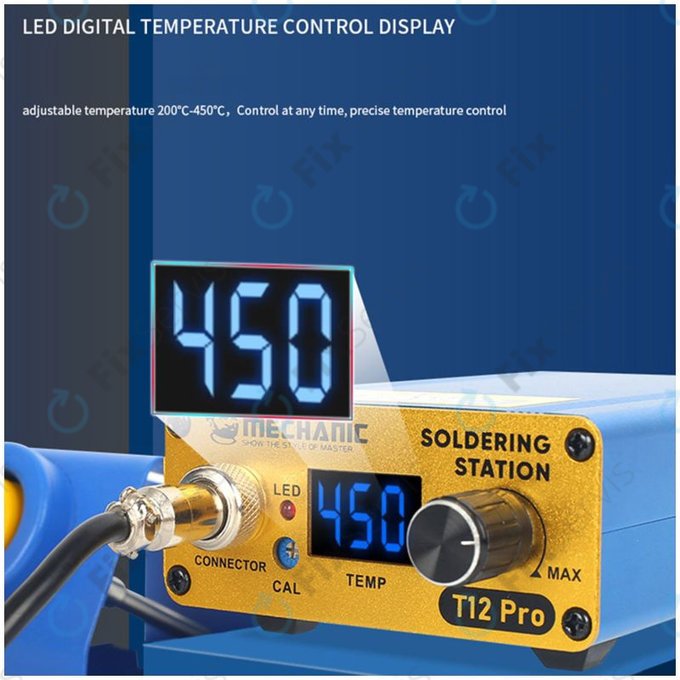 Mechanic T12 Pro - Digitálna Spájkovacia Stanica