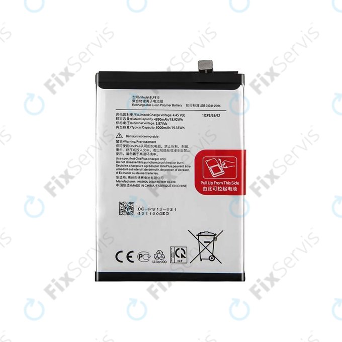OnePlus Nord N100 BE2013 BE2015 - Batéria BLP813 5000mAh - 1031100034 Genuine Service Pack