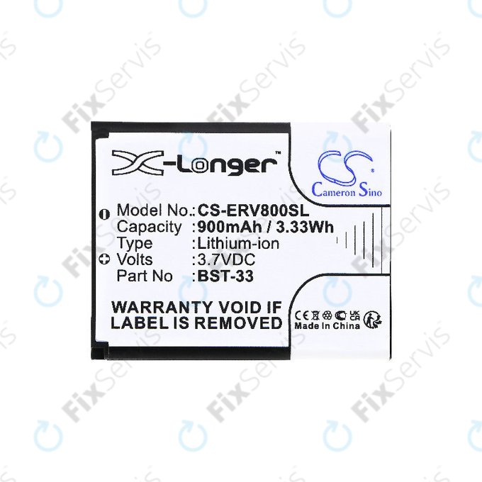 Batéria pre Sony Ericsson W595, K790i, K800i, W850i, W900i, W950i, 900mAh, Li-Ion, 3.7V, BST-33, HQ