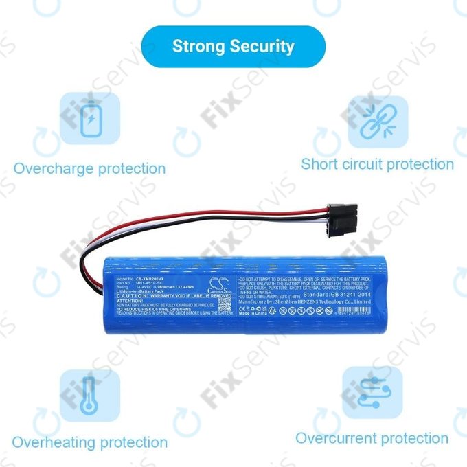 Xiaomi Mi Robot Vacuum Mop Pro (P), 2 (Mijia 2C), Viomi V2 Pro, Proscenic LDS M7 - Batéria STYJ02YM, MH1-4S1P-SC Li-Ion 14.4V 2600mAh HQ