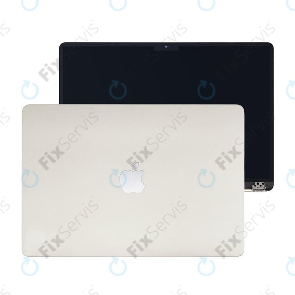 LCD displej pre MacBook Air 15", A3114 (2024), s predným sklom a krytom, Starlight, 661-40261, Genuine Apple