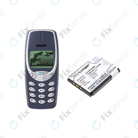 Batéria pre Nokia 3310, 3330, 1220, 1260, 3560, 5510, 6650, 6800, BLC-2, Li-ion, 3.7V, 1100mAh, HQ