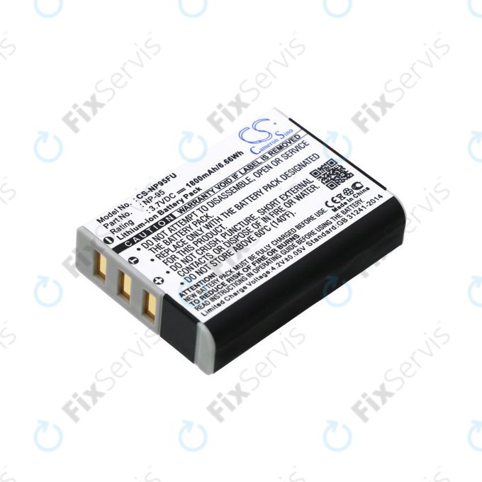 Batéria pre Fujifilm FinePix F30, Ricoh GXR, 1800mAh, Li-Ion, 3.7V, DB-90, HQ