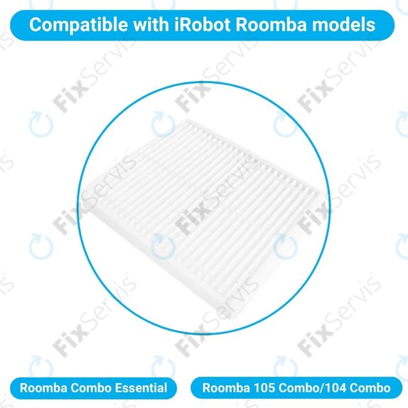 Prachový filter, 2 ks pre iRobot Roomba Combo Essential, Roomba 105 Combo, 104 Combo