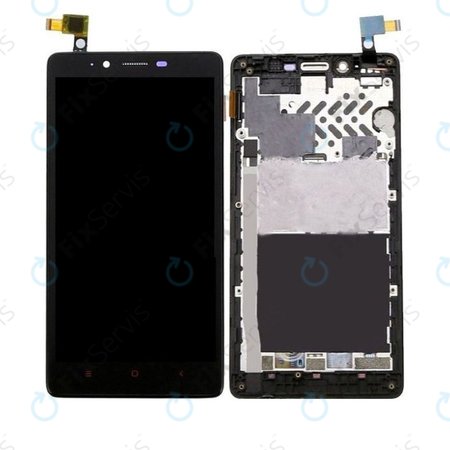 Xiaomi Redmi Note 4G - LCD Displej + Dotykové Sklo + Rám (Black) TFT