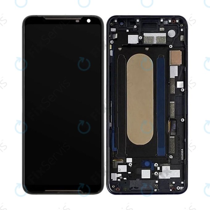 Asus ROG Phone 2 ZS660KL - LCD Displej + Dotykové Sklo + Rám (Black) OLED