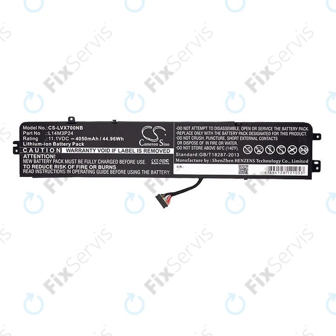 Batéria pre Lenovo Ideapad 700, Legion Y520, R720, 4050mAh, Li-Ion, 11.1V, L14M3P24, HQ