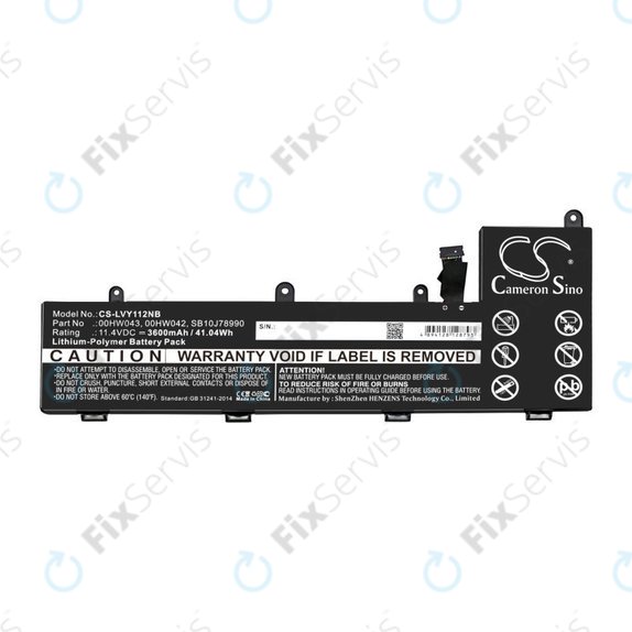 Batéria pre Lenovo Yoga 11e, ThinkPad Yoga 11e ChromeBook 20, 3600mAh, Li-Pol, 11.4V, 00HW043, HQ