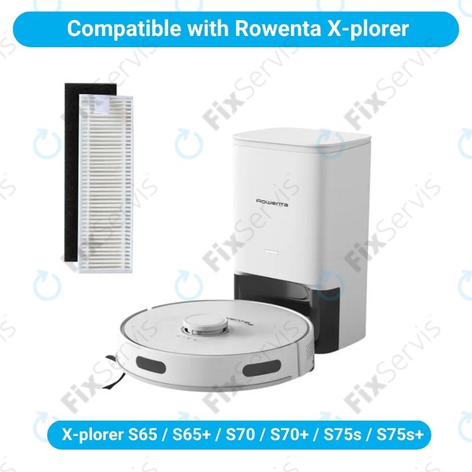 HEPA filter, 2 ks pre Rowenta X-plorer S65, S65+, S70, S70+, S75s, S75s+