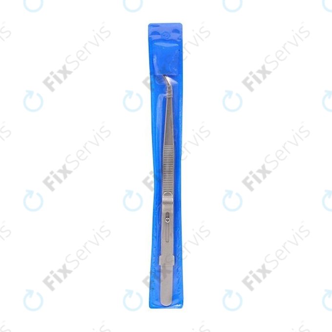 Profesionálna Pinzeta z Nerez Ocele - Prehnutá Špička (162mm)