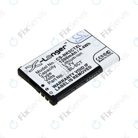 Batéria pre Nokia 5220, 5630, 6303, 6700, C5, 1200mAh, Li-Ion, 3.7V, BL-5CT, HQ