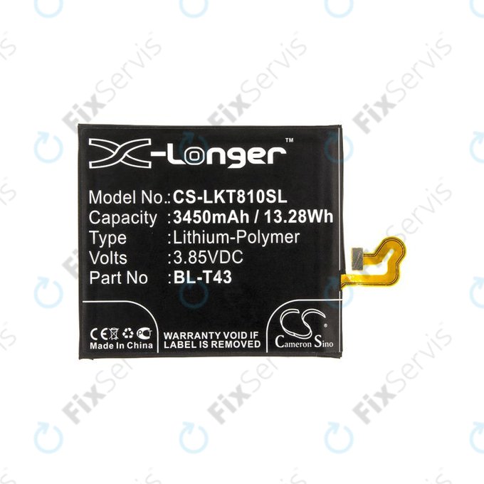 Batéria pre LG G8S ThinQ, ThinQ Global, 3450mAh, Li-Pol, 3.85V, BL-T43, HQ